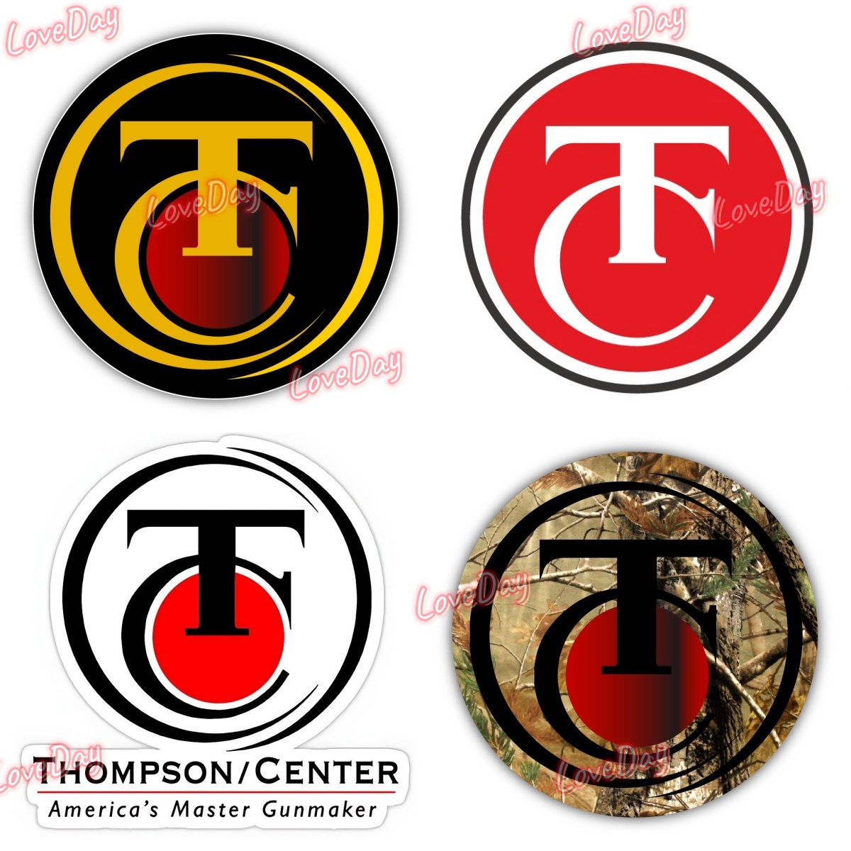 Hunting Outdoor Logos - สติกเกอร์โลโก้ปืนไรเฟิล THOMPSON CENTER สำหรับตกแต่งรถยนต์ มอเตอร์ไซค์ และอื่นๆ