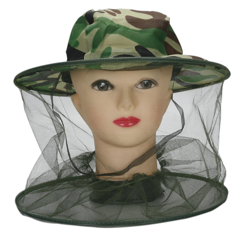 Mens Outdoor Hunting Hats - หมวกตกปลาป้องกันยุง ตาข่ายกันแมลง ระบายอากาศได้ดี หมวกตาข่ายสำหรับตกปลา ล่าสัตว์ กิจกรรมกลางแจ้ง