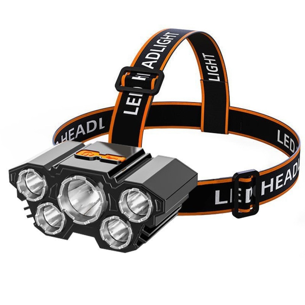 Headlamp Tactical Bright - ไฟฉายคาดศีรษะ LED สว่างพิเศษ สำหรับการปีนเขาตอนกลางคืน ตั้งแคมป์ เดินป่า
