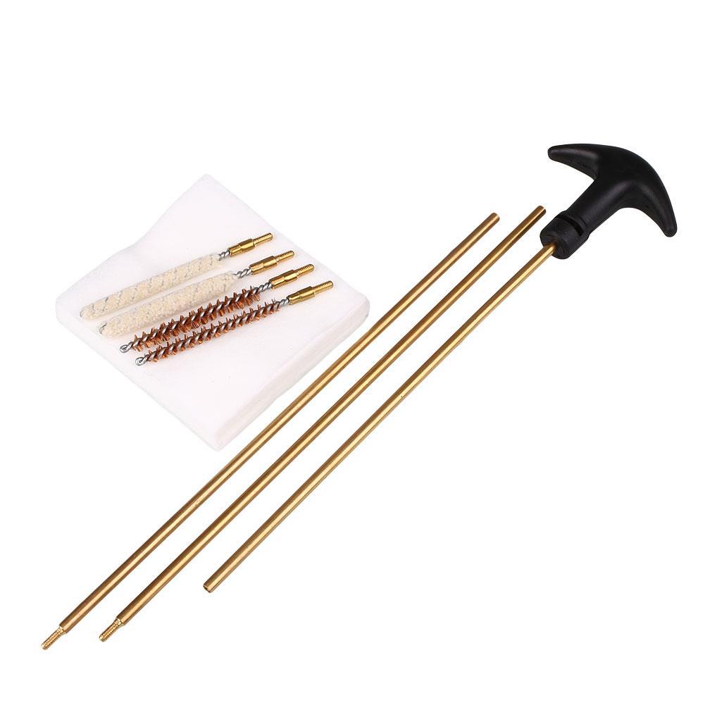 Gun Cleaning Rod - ชุดทำความสะอาดปืน 177&.22 ขนาด 4.5/5.5 มม. พร้อมแปรงและอุปกรณ์ทำความสะอาดสำหรับการล่าสัตว์