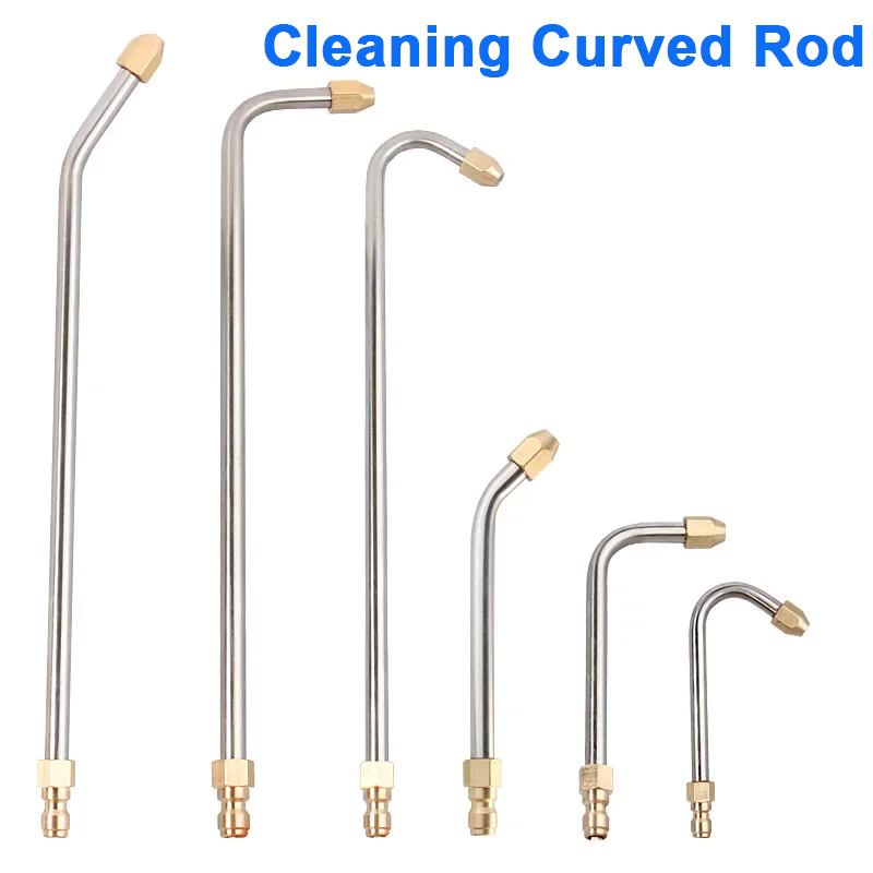 Gun Cleaning Rod - เครื่องฉีดน้ําแรงดันสูงล้างรถปืนฉีดน้ํา EXTENSION Rod ข้อศอกหัวฉีดทําความสะอาดพัดลมรูปเครื่องปรับอากาศอะไหล่รถยนต์