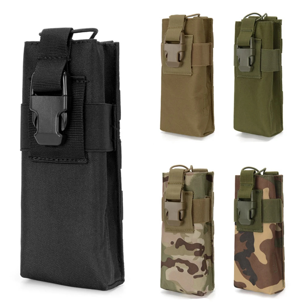 Hunting And Outdoor Supplies - กระเป๋าใส่เครื่องส่งรับวิทยุแบบพกพาสำหรับใช้งานกลางแจ้ง กระเป๋าใส่ขวดน้ำ กระเป๋าใส่วิทยุแบบมือถือ กระเป๋าอุปกรณ์อเนกประสงค์แบบ Molle สำหรับการเดินทาง