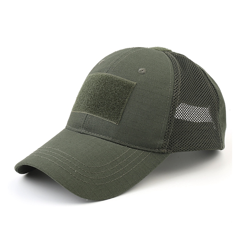 Mens Outdoor Hunting Hats - หมวกแก๊ปตาข่ายลายพรางมัลติแคมแบบปรับได้ สำหรับกิจกรรมกลางแจ้ง เช่น แอร์ซอฟท์ ตกปลา ล่าสัตว์