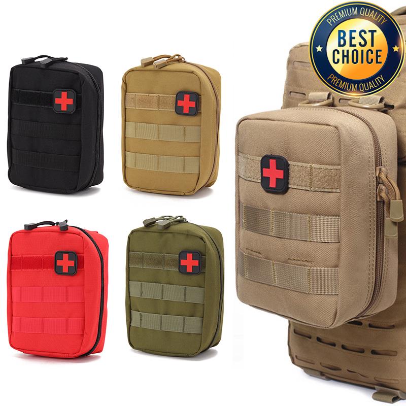 Outdoor Hunting Kit - กลางแจ้งยุทธวิธีมัลติฟังก์ชั่Waistpack MOLLEชุดฉุกเฉินทางการแพทย์แบบพกพาSurvival Kitอุปกรณ์เสริมกระเป๋าCamoการฝึกอบรมกระเป๋า