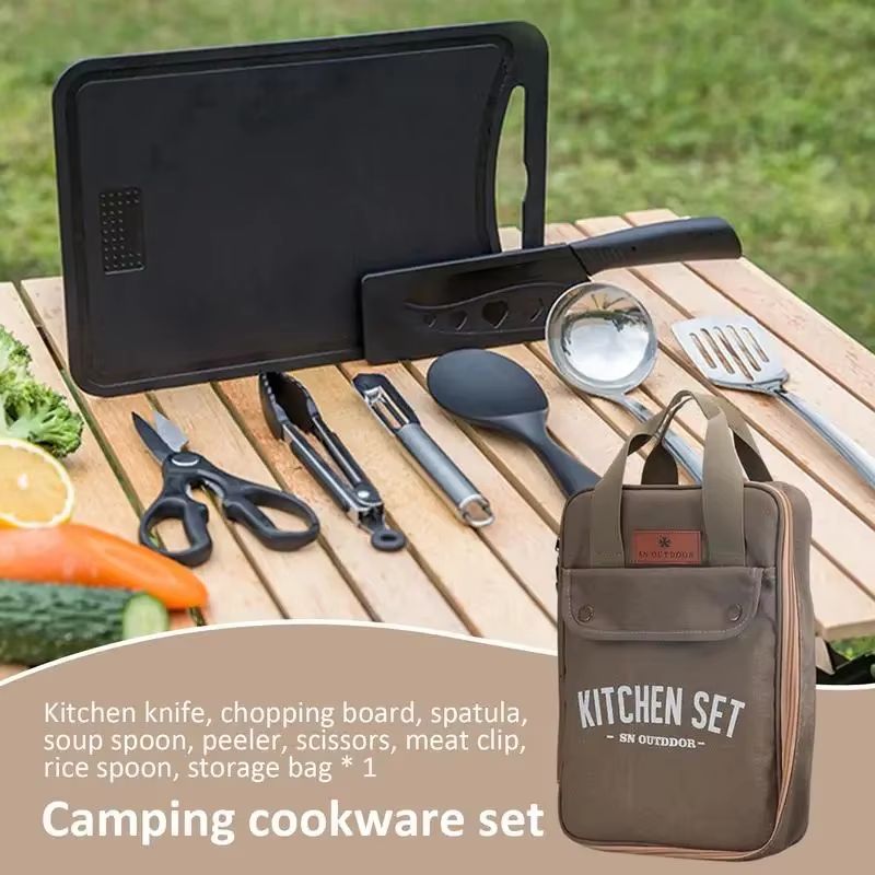 ชุดเครื่องครัวแคมป์ปิ้ง 8 ชิ้น - Outdoor Hunting Kitchen บทวิจารณ์และราคา