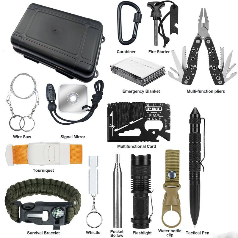 ชุดอุปกรณ์ฉุกเฉินพกพาขนาดกะทัด - Outdoor Hunting Kit บทวิจารณ์และราคา