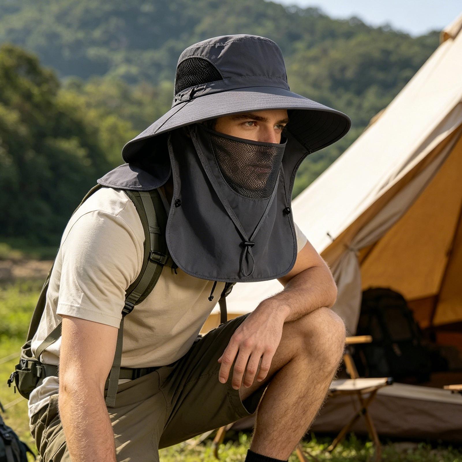 หมวกกันแดดฤดูร้อน ป้องกันรังสี - Mens Outdoor Hunting Hats บทวิจารณ์และราคา