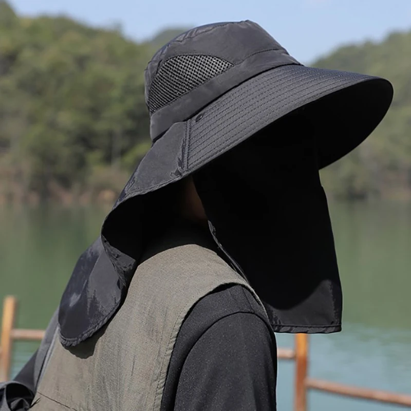 หมวกกันแดดฤดูร้อน ป้องกันรังสี - Mens Outdoor Hunting Hats บทวิจารณ์และราคา