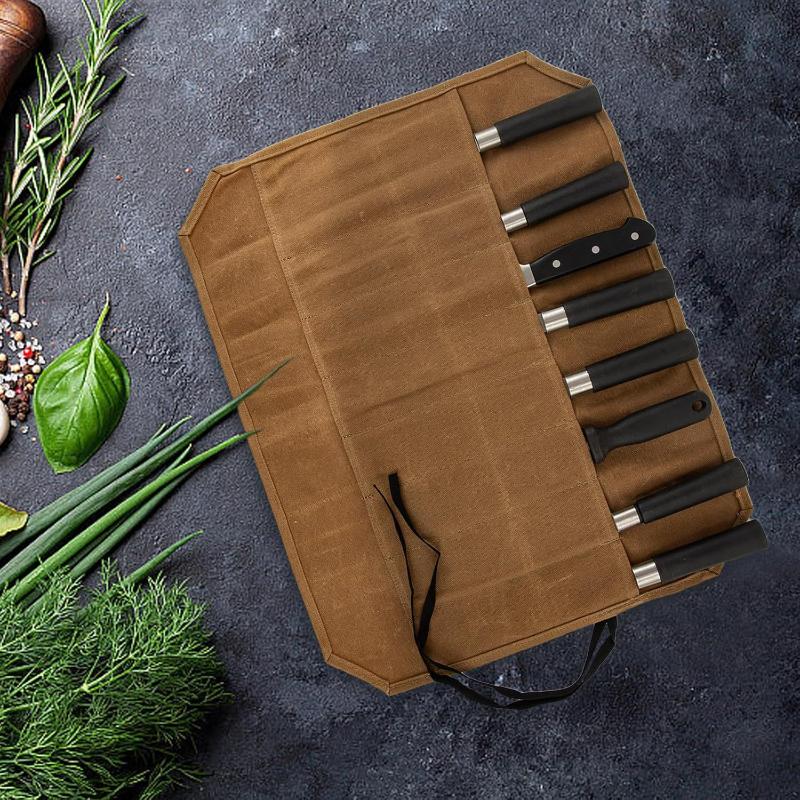 กระเป๋าใส่มีดเชฟผ้าแคนวาสเคลือ - Outdoor Hunting Kitchen บทวิจารณ์และราคา