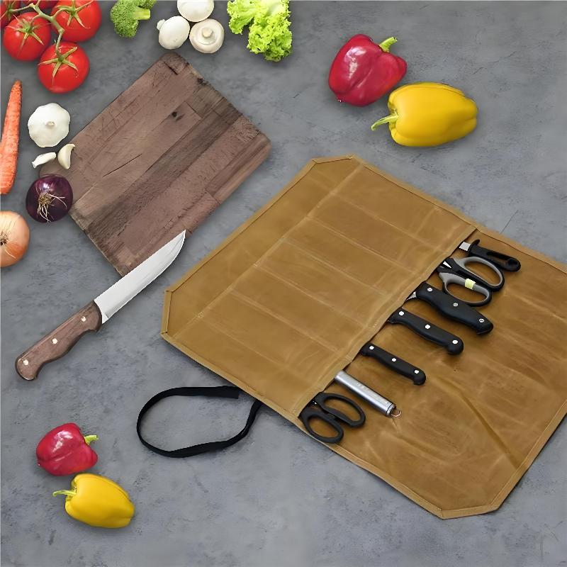 กระเป๋าใส่มีดเชฟผ้าแคนวาสเคลือ - Outdoor Hunting Kitchen บทวิจารณ์และราคา