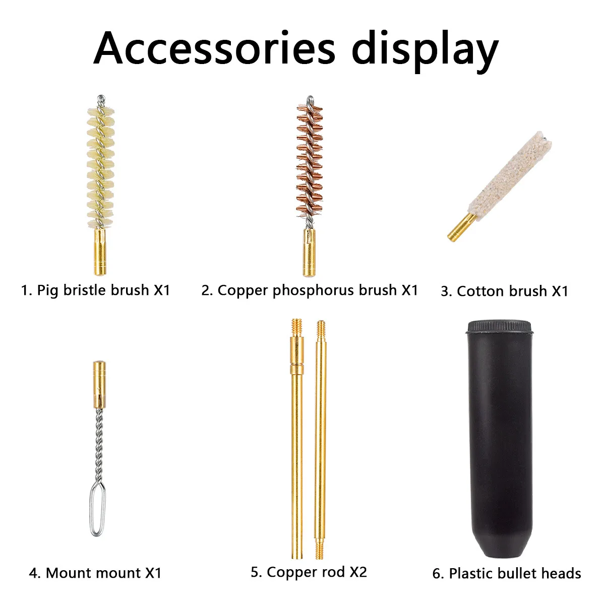 ชุดอุปกรณ์ทำความสะอาดปืน 7 ชิ้ - Gun Cleaning Rod บทวิจารณ์และราคา