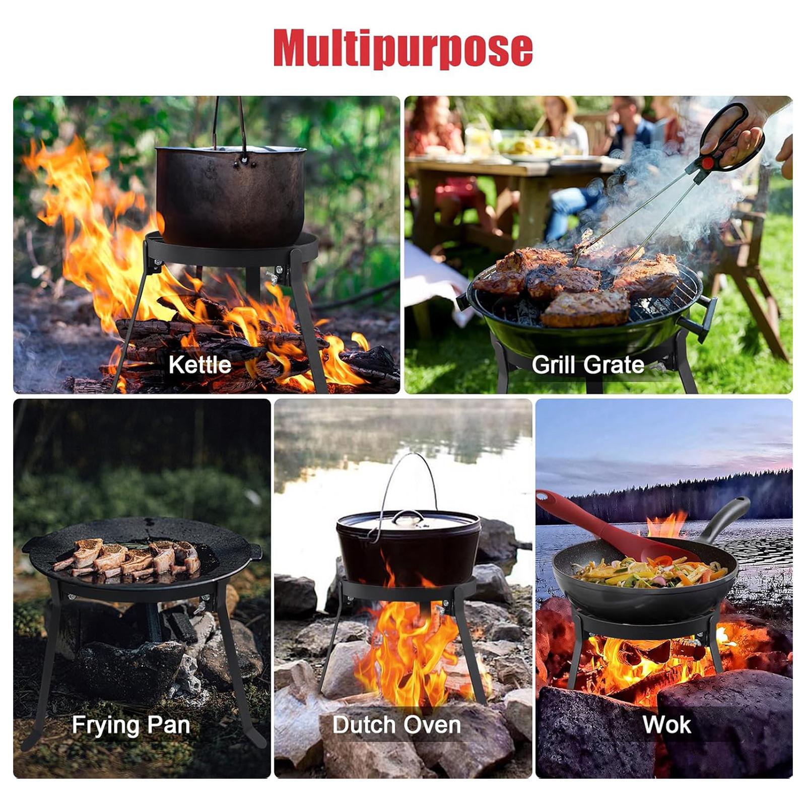 ขาตั้งเตาไฟพับได้แบบสามขา ทำจา - Outdoor Hunting Kitchen บทวิจารณ์และราคา