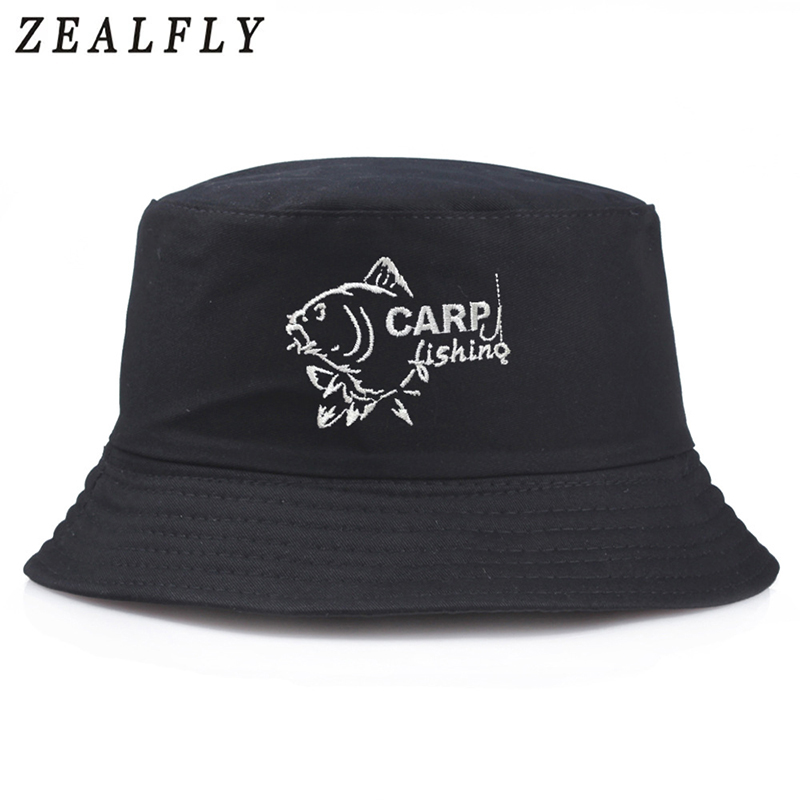 หมวกบักเก็ตปักลายปลาคาร์พ สำหร - Hunting Outdoor Logos บทวิจารณ์และราคา